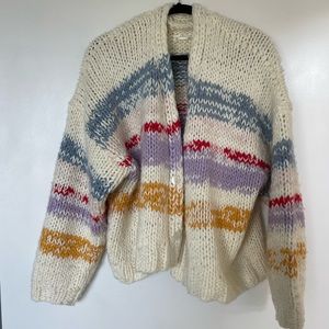 Anthropologie Chunky Knit Cardigan